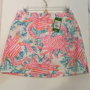 Lilly Pulitzer marigold skort size 0 NWT